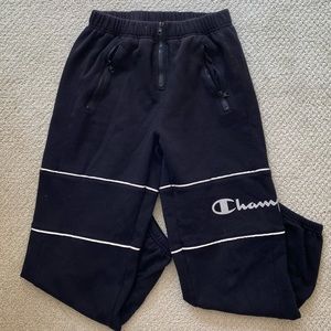 Champion Black Draw String Sweatpants